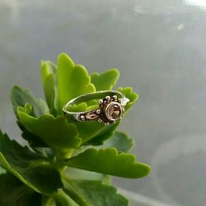 Pink Topaz Sterling Ring